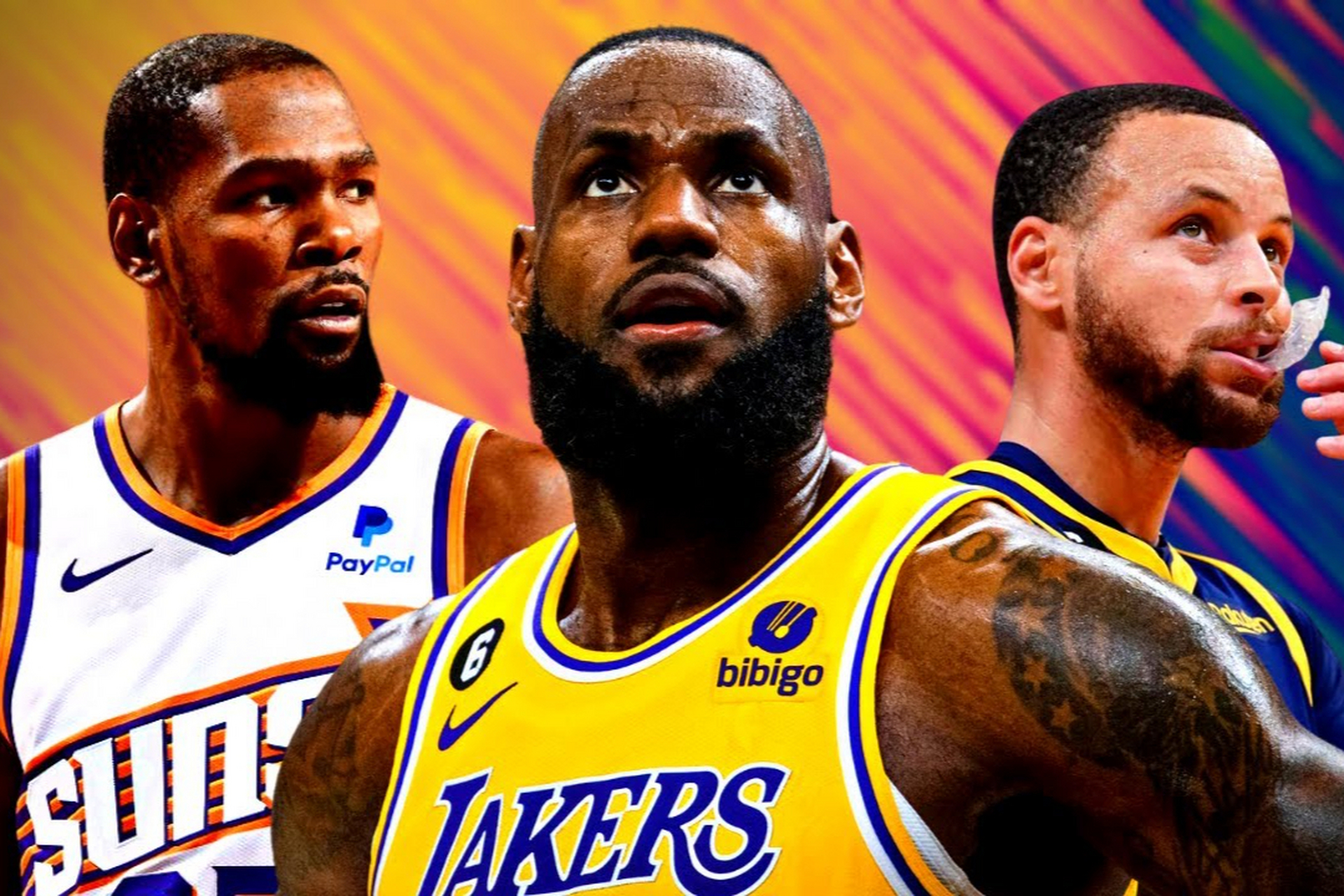 nba赛场群星闪耀,传奇球星勒布朗·詹姆斯,斯蒂芬·库里等老将依旧