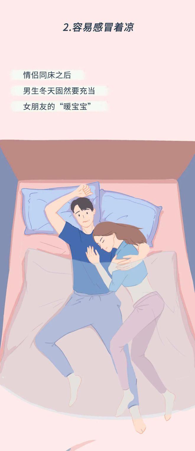 情侣睡一起,会影响身体机能吗?漫画揭晓真相