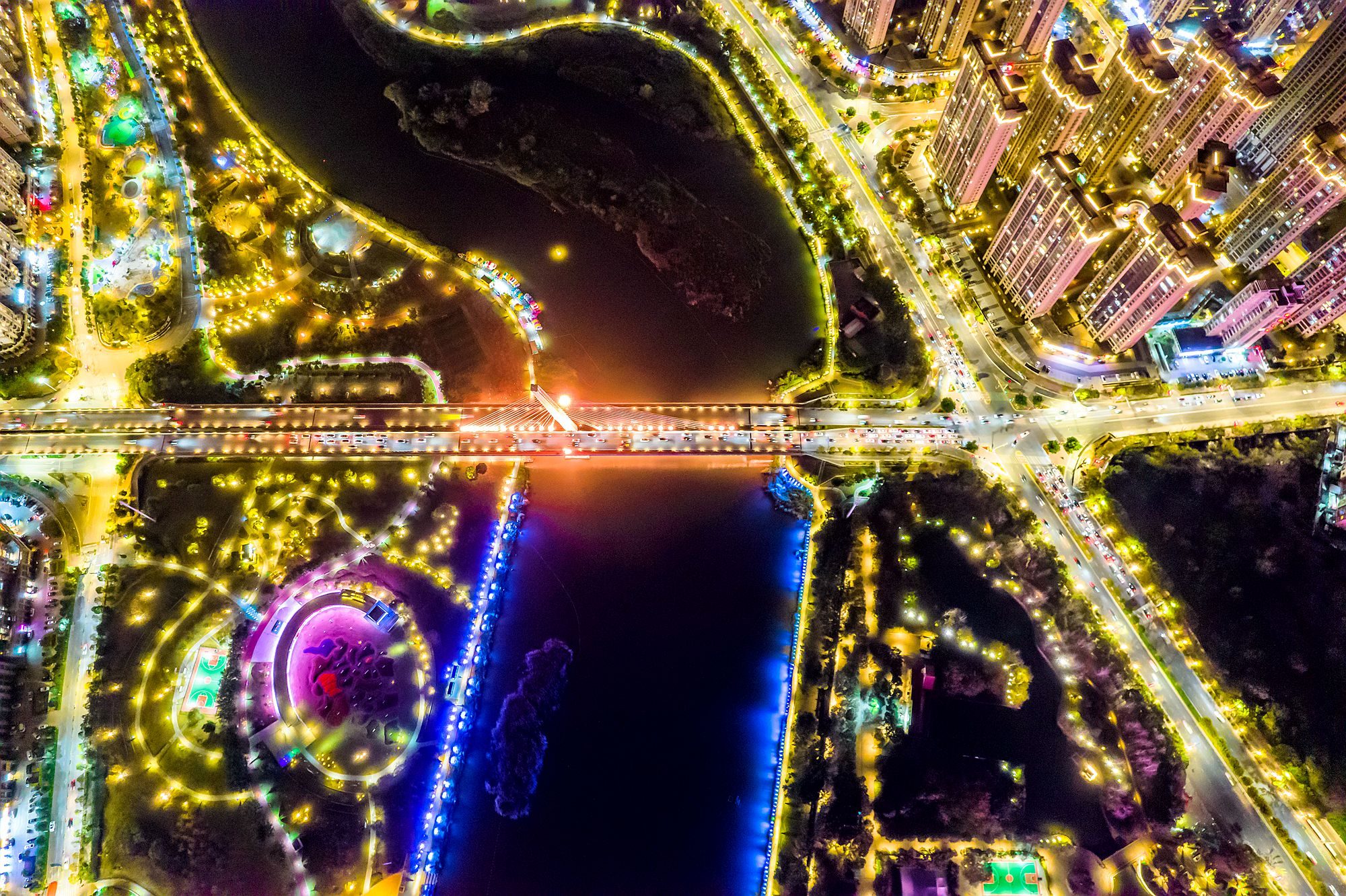 福清玉融山公园,山光水色入画境,这里是俯瞰城市美景的好去处