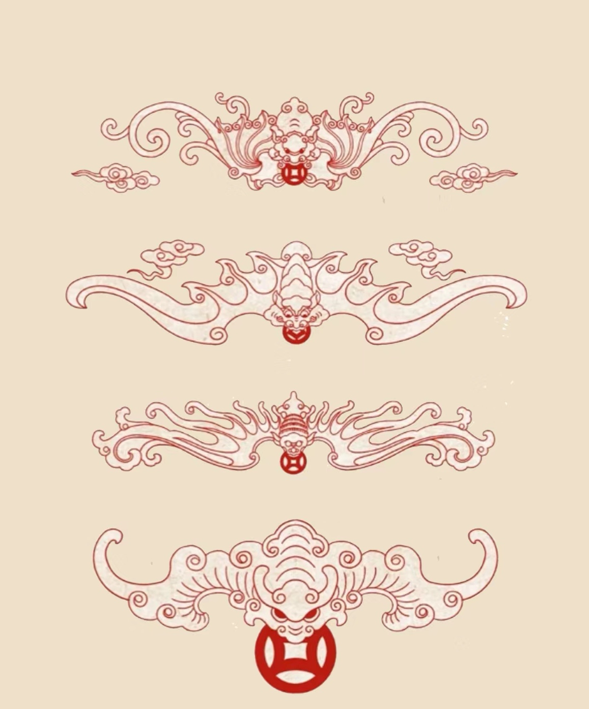 中国传统纹样蝙蝠纹:寓意着福运的神秘符号