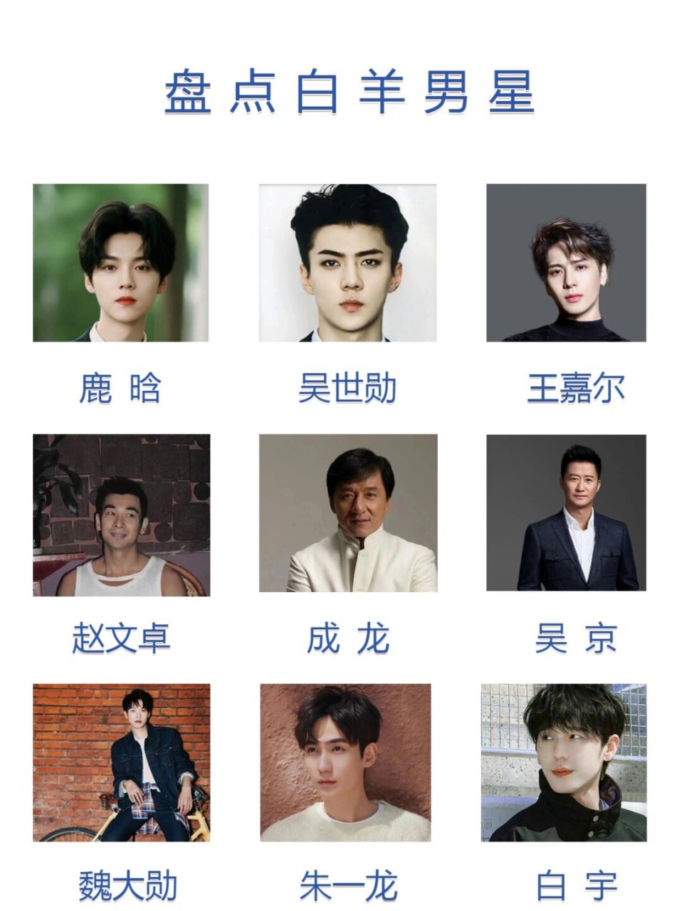 白羊男星来了有你喜欢的吗  白羊座的男明星,你喜欢的有哪些呢?