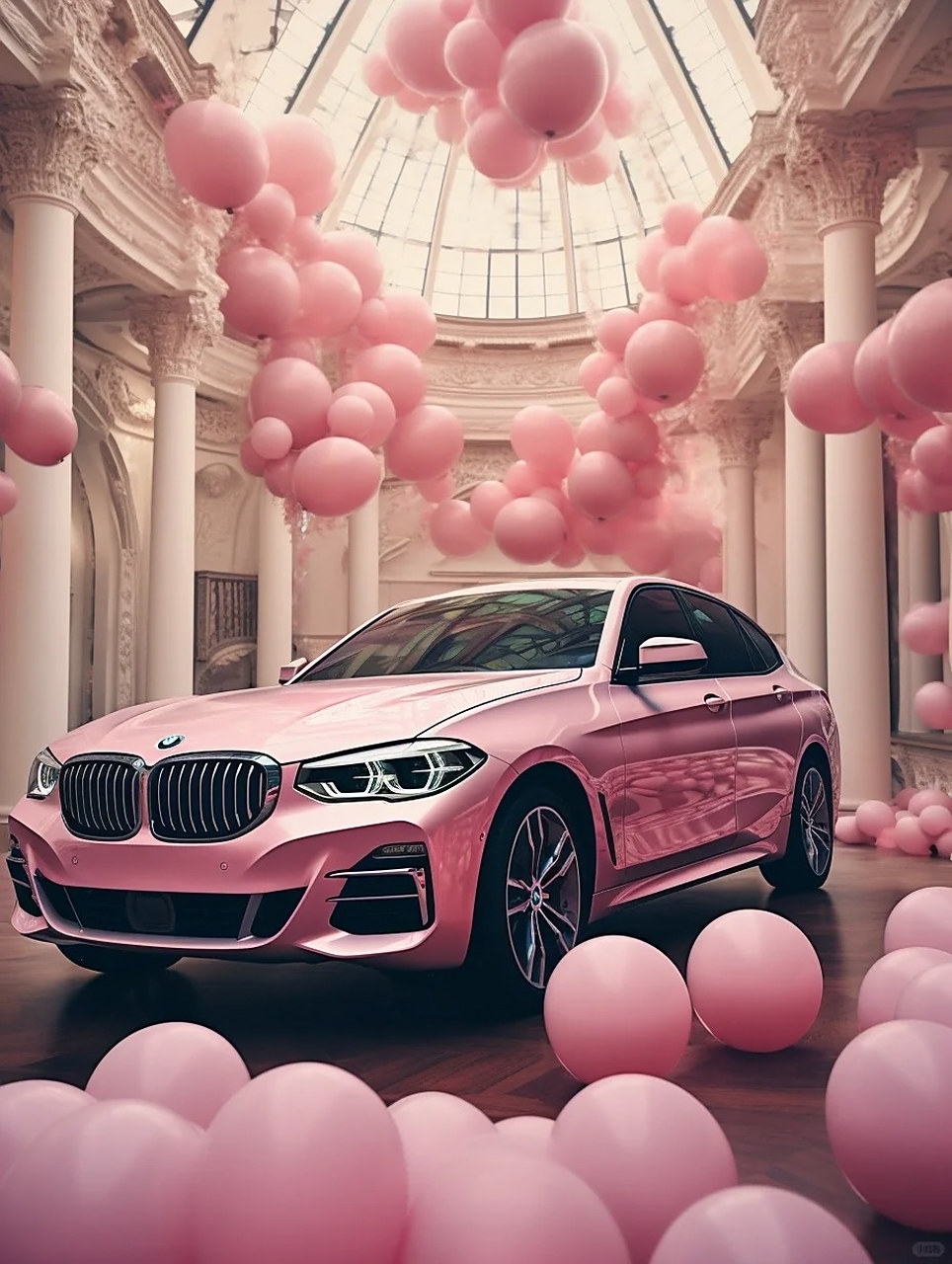 一辆超级炫酷的粉色宝马m4 我想说,生活中的色彩是多种多样的,我们