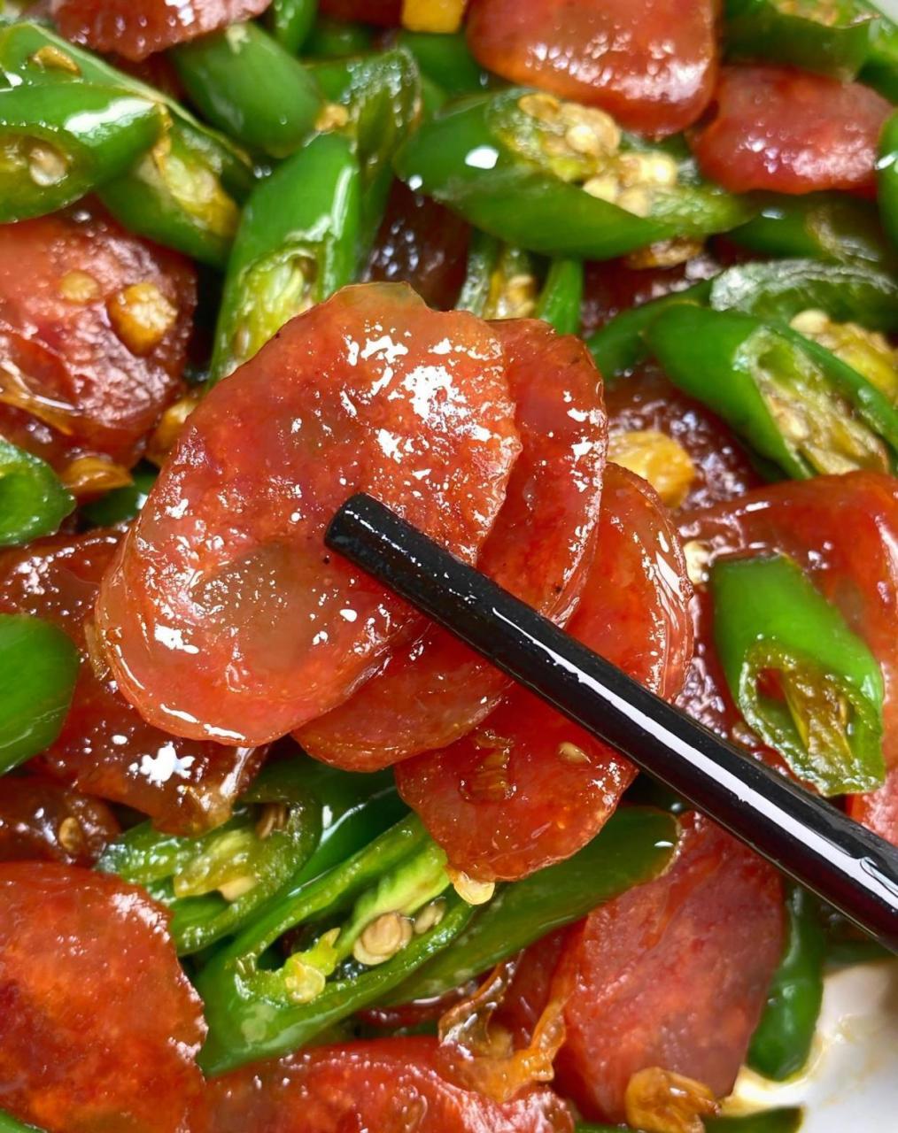 我妈教我的小炒腊肠 太费米饭了