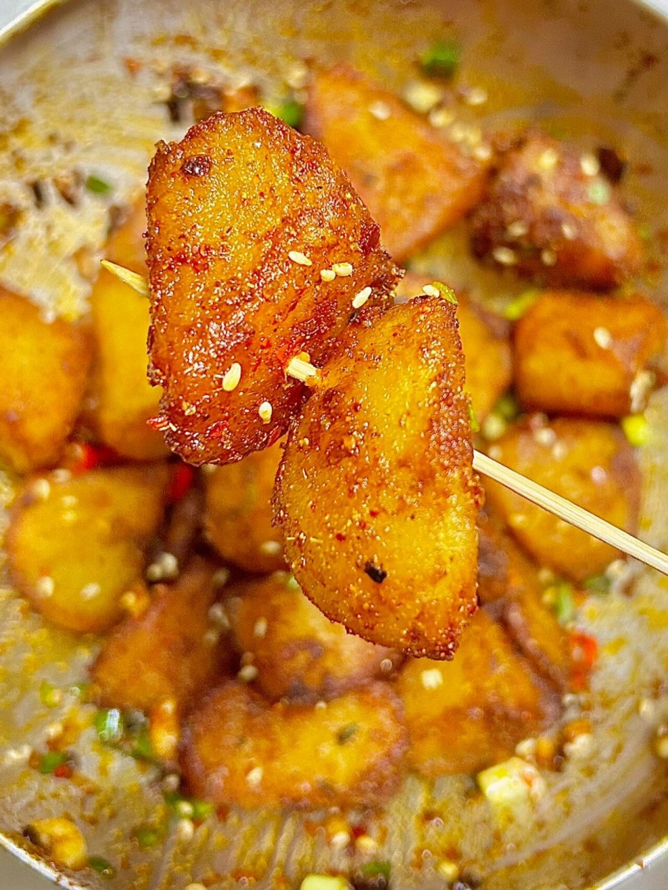 比路边摊还好吃的锅巴土豆 土豆脑袋快做!