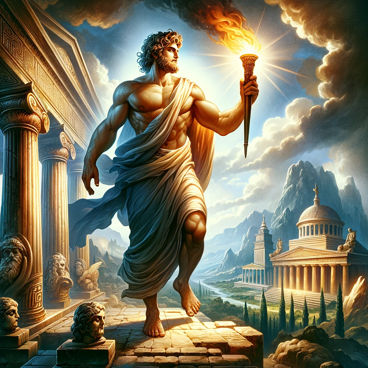 普罗米修斯,古希腊神话中的泰坦神族成员,以智慧,创造力和对人类的