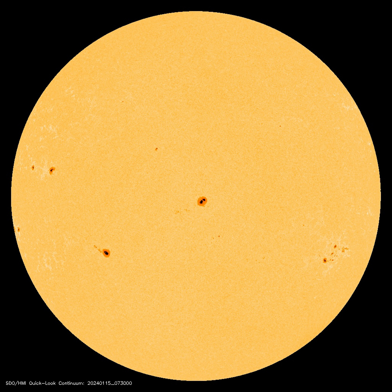 2024年1月18日太阳光球层实时画面