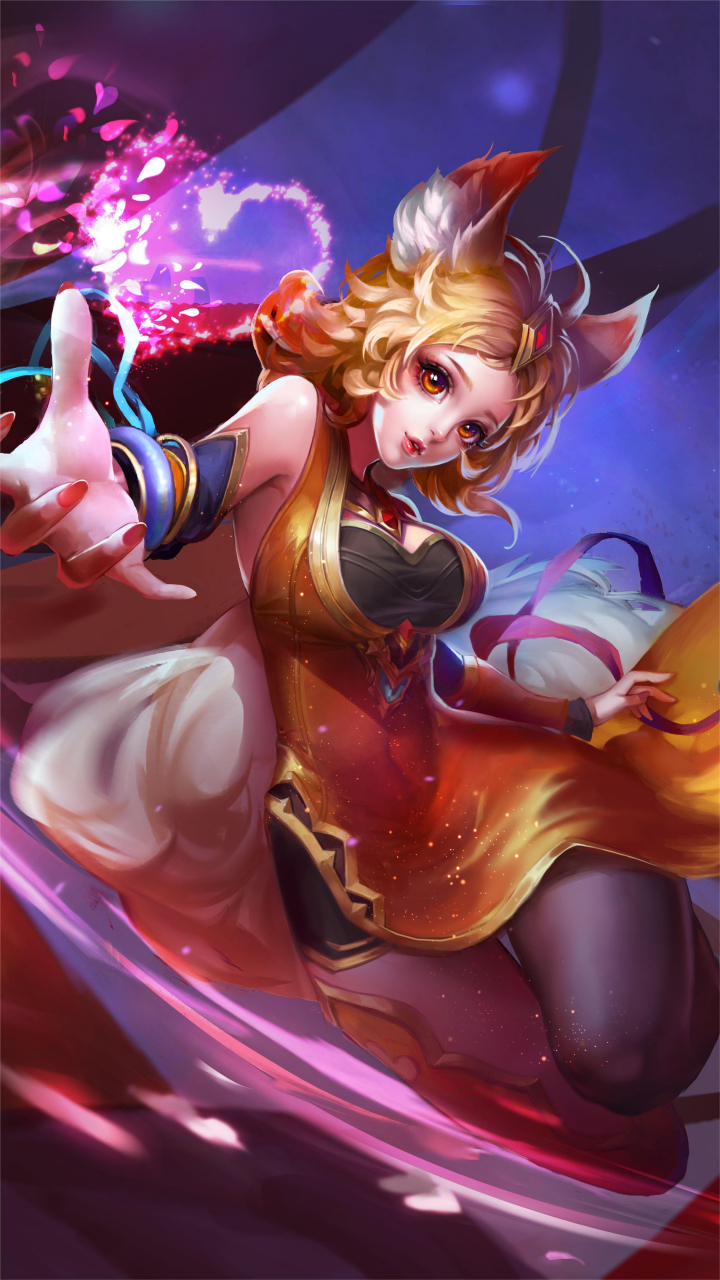 王者荣耀壁纸    妲己  妲己,是腾讯手游《王者荣耀》的一位女性英雄