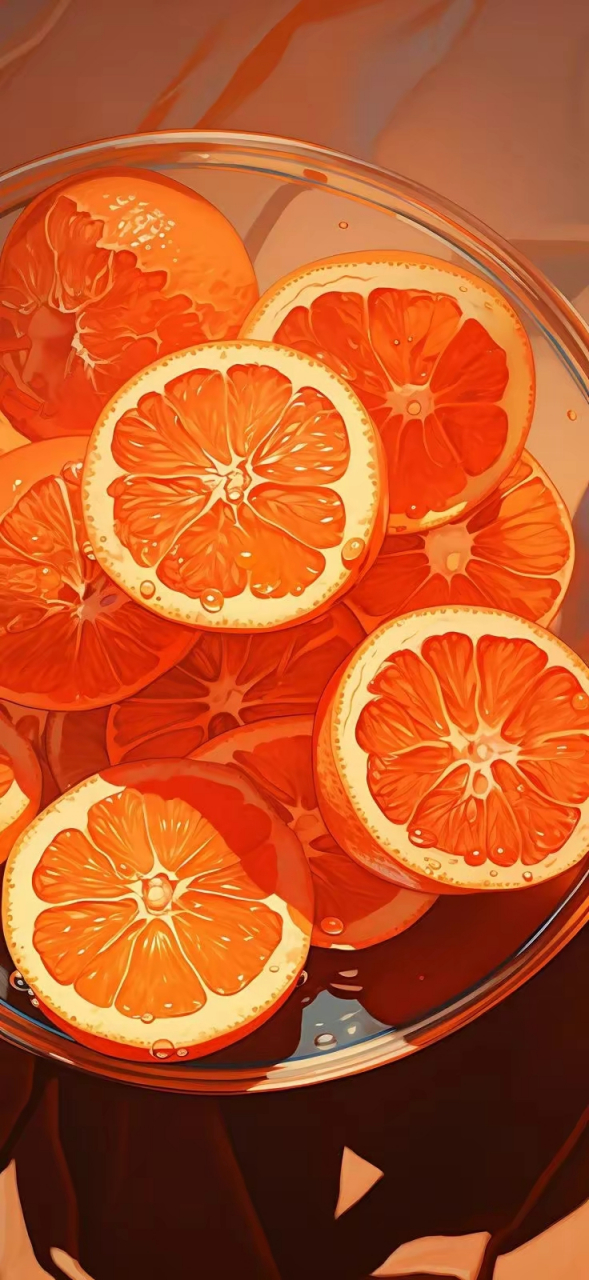 橙色壁纸～橘子还是橙子?为你的生活增添一抹亮色! #跨年创作挑战赛