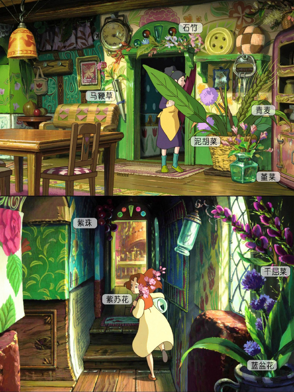 跟着宫崎骏大师上植物景观课[三哈] #宫崎骏# #借东西的小人阿莉埃蒂