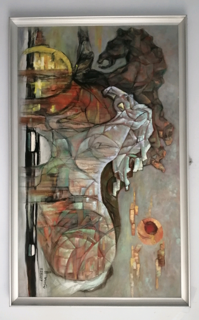 胡言艺术于国富画马油画马