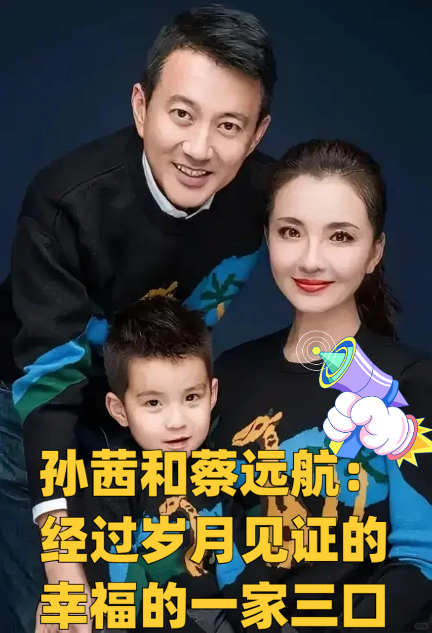 孙茜和蔡远航:经过岁月见证的幸福的一家三口 孙茜和蔡远航是一对让人