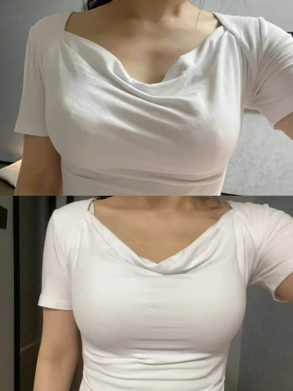 作为一位二胎妈妈,她说最大的烦恼就是哺乳后胸部缩水,下垂,形态不