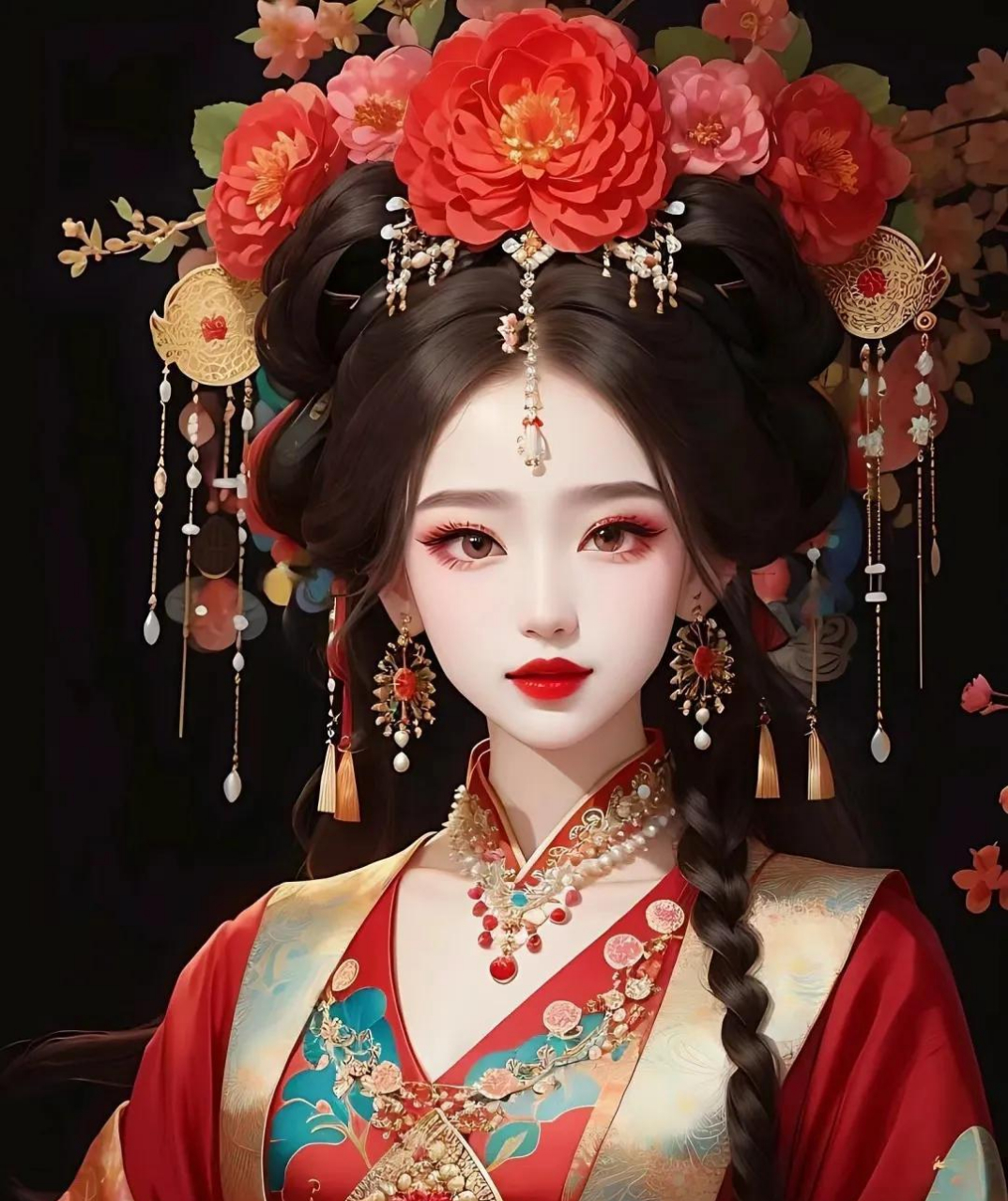 图个开心# 古风结婚凤冠霞帔头饰系列壁纸