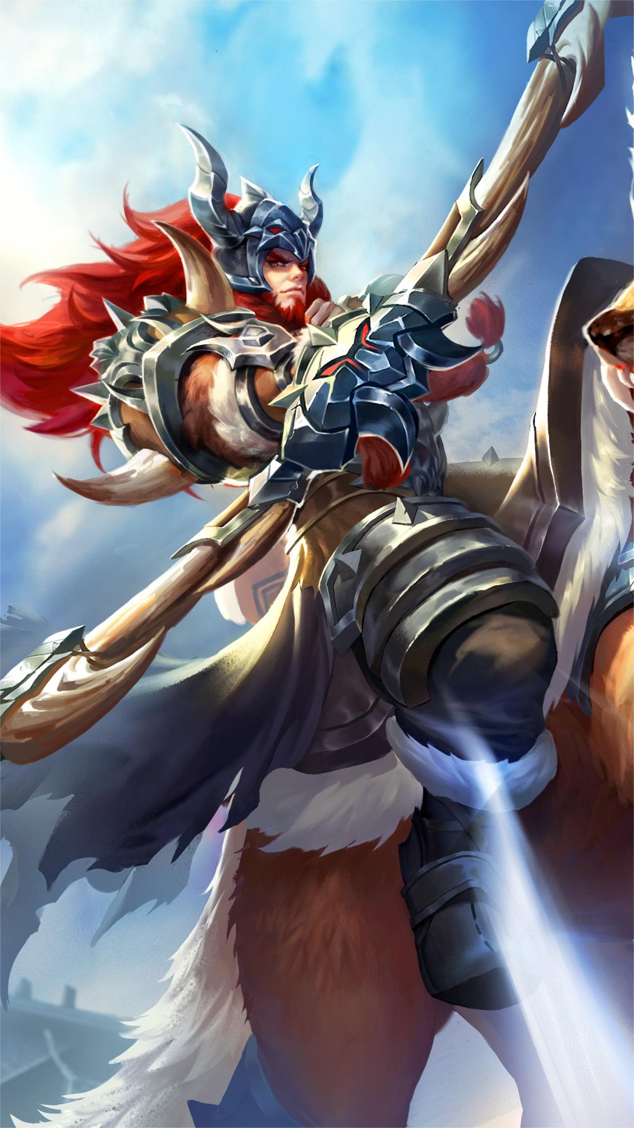 王者荣耀壁纸——达摩&成吉思汗