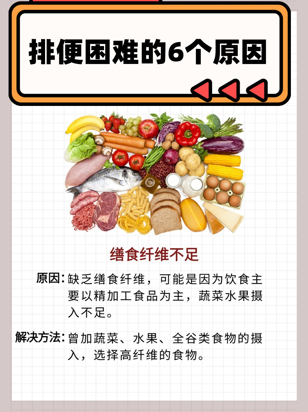 便秘问题可能由多种因素引起,包括饮食,生活习惯和身体健康状况等