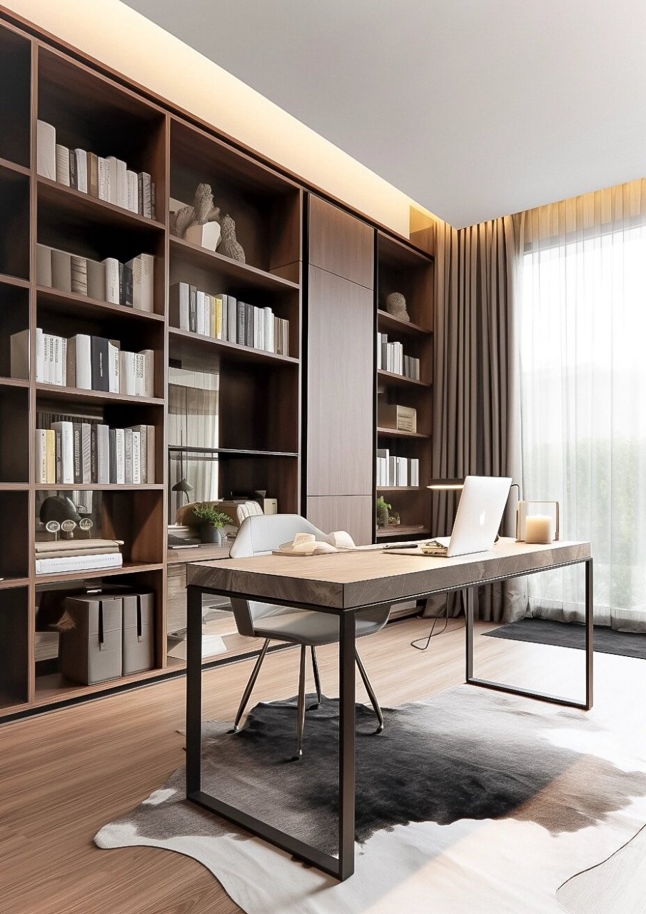 书柜设计参考  99全手工打造,满满的书香气息!