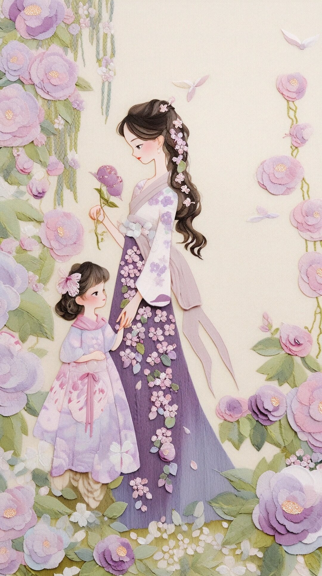 唯美艺术插画壁纸太可爱了