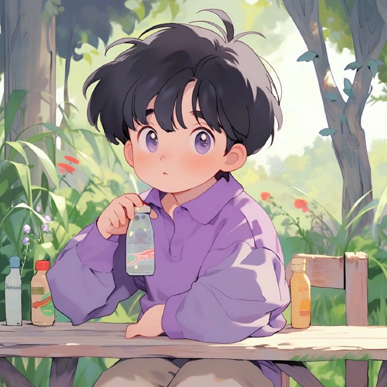 情侣头像 | 紫色系情头 紫色象征着美好的爱情,象征着纯洁,高贵.