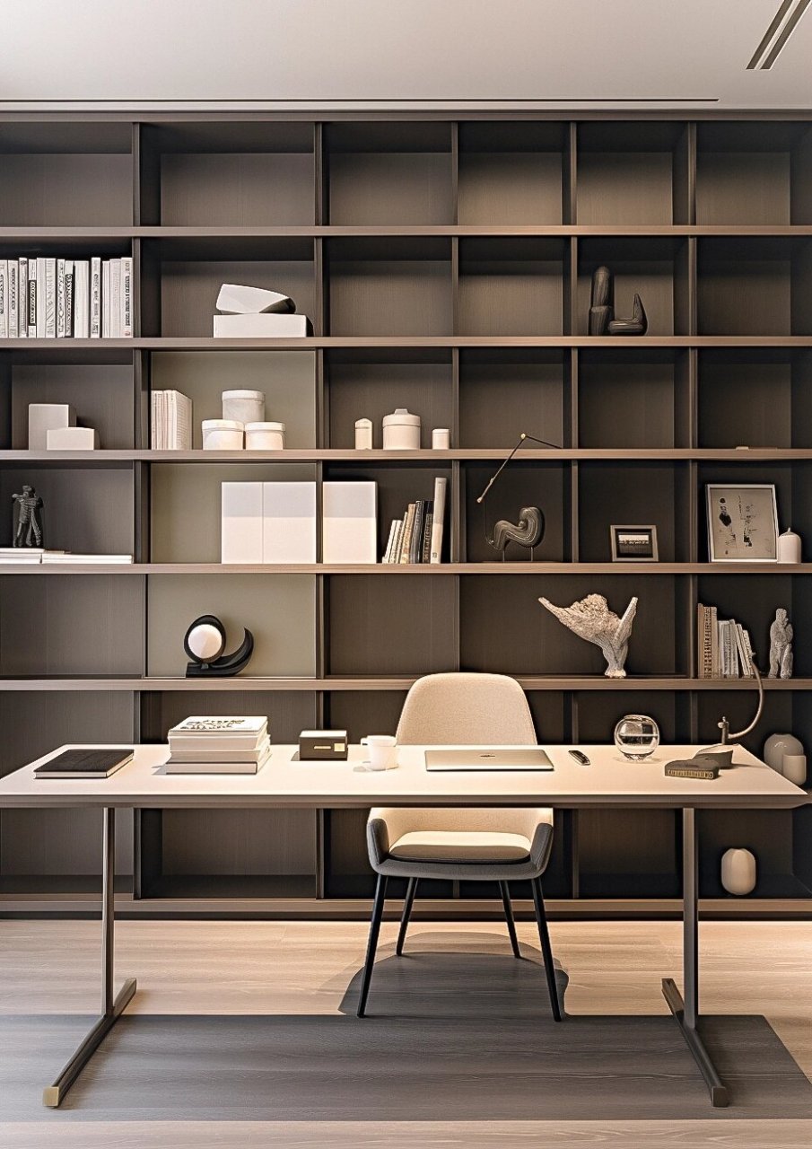 书柜设计参考  99全手工打造,满满的书香气息!