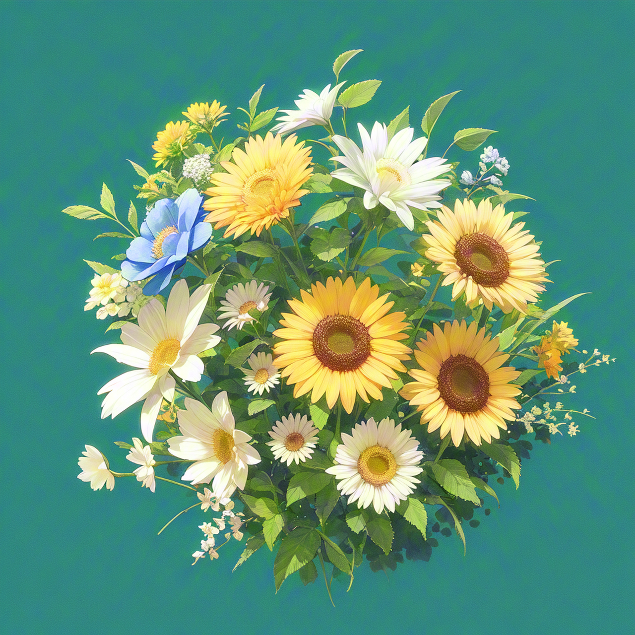 繁花锦簇唯美头像图片 繁花盛开在画卷中,织成一曲大自然的颂歌:它们