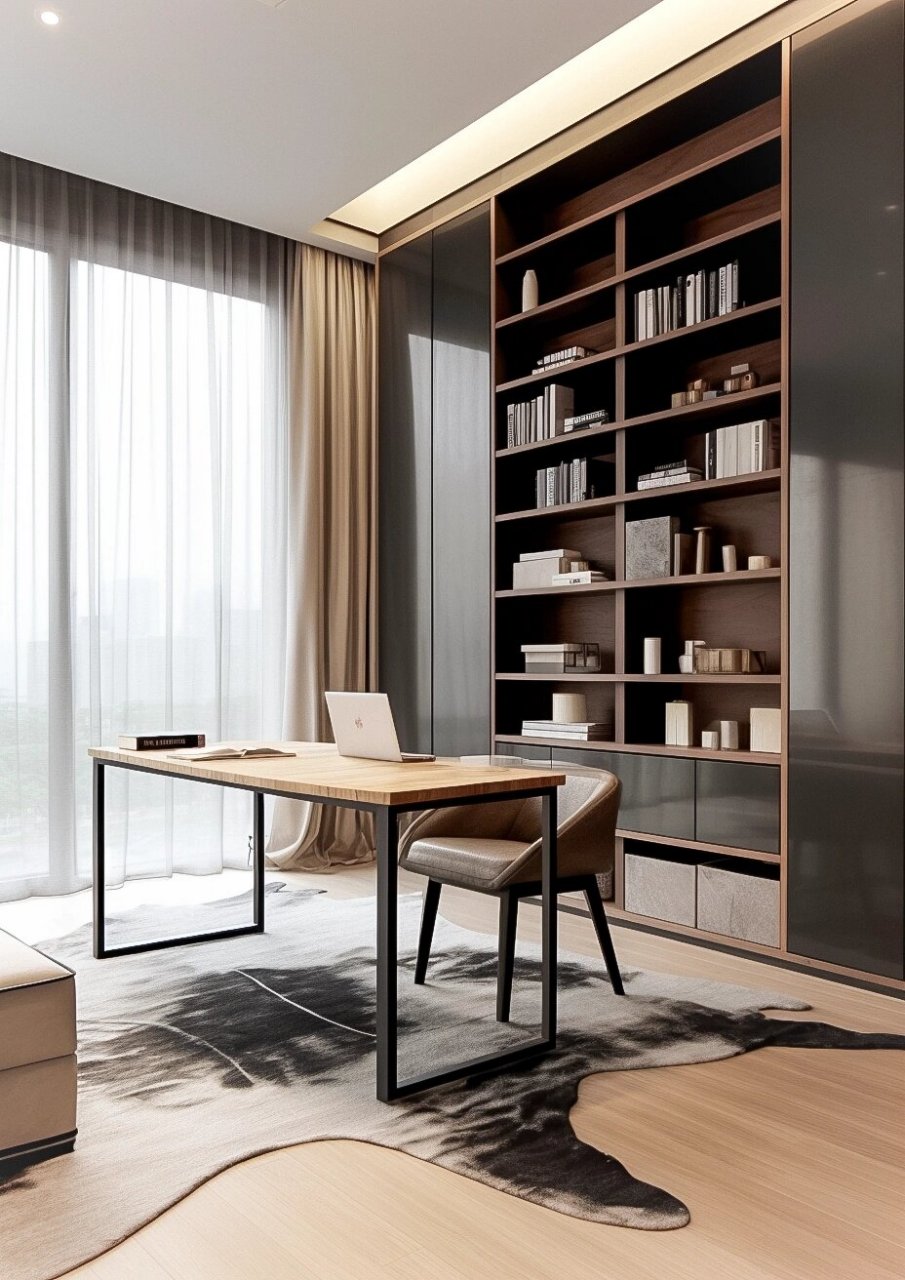 书柜设计参考  99全手工打造,满满的书香气息!