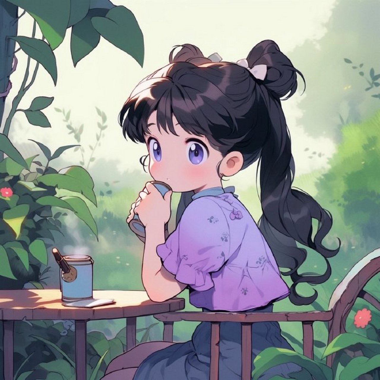 情侣头像 | 紫色系情头 紫色象征着美好的爱情,象征着纯洁,高贵.