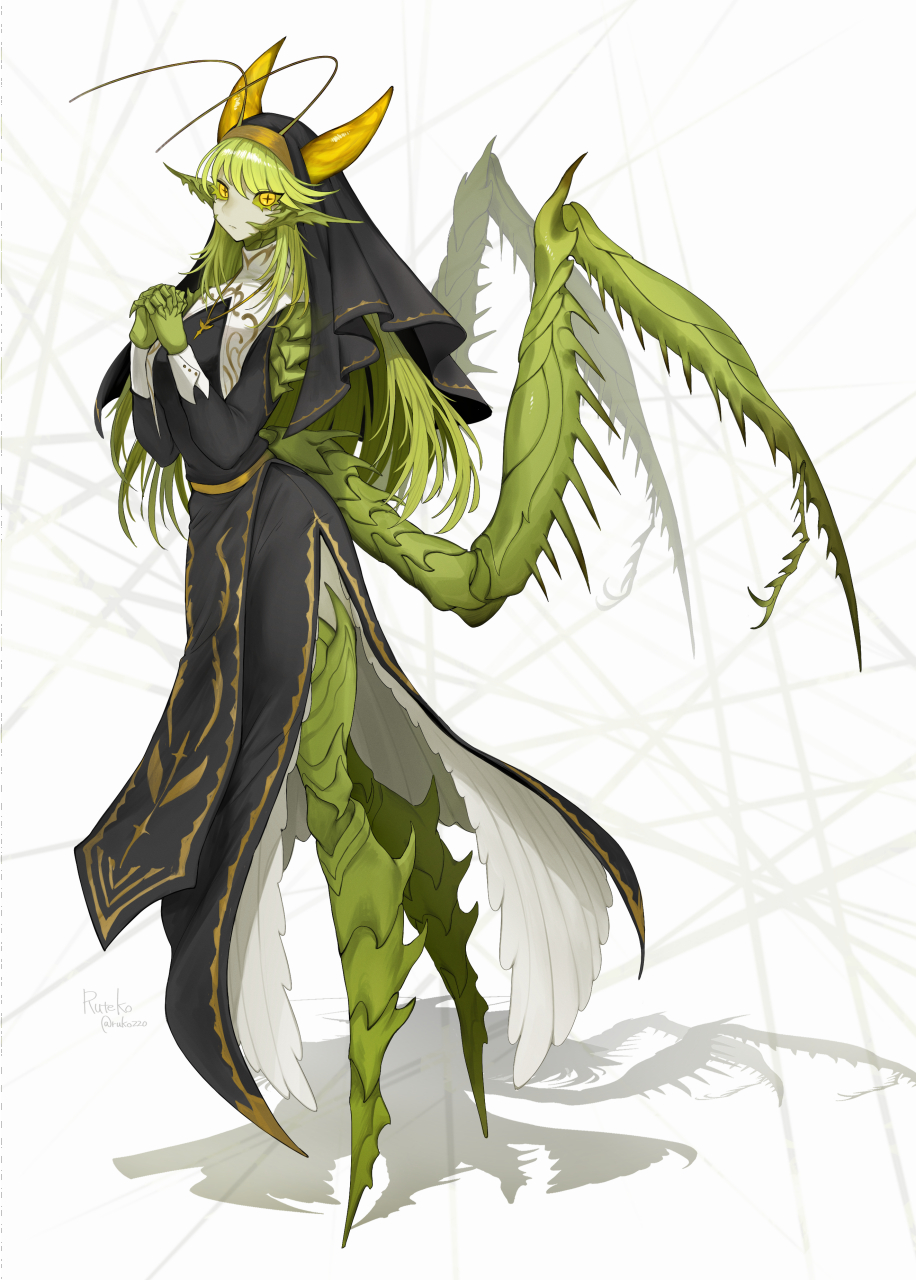 螳螂修女的祈愿#二次元#  画师:るてこ