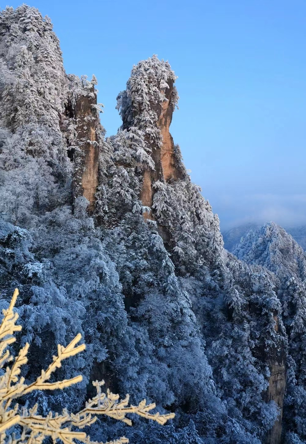 光雾山雪景图片图片