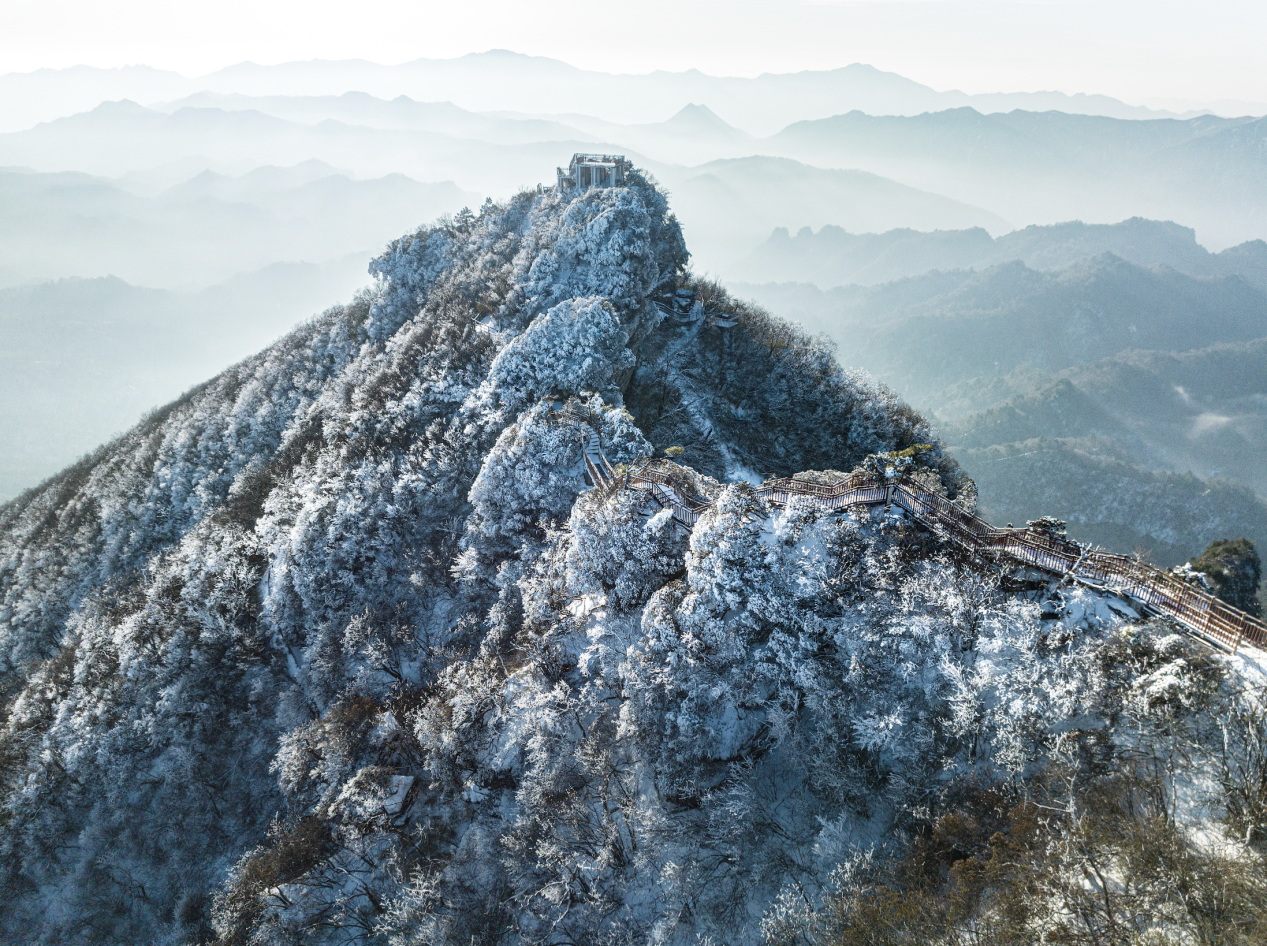 光雾山雪景图片图片