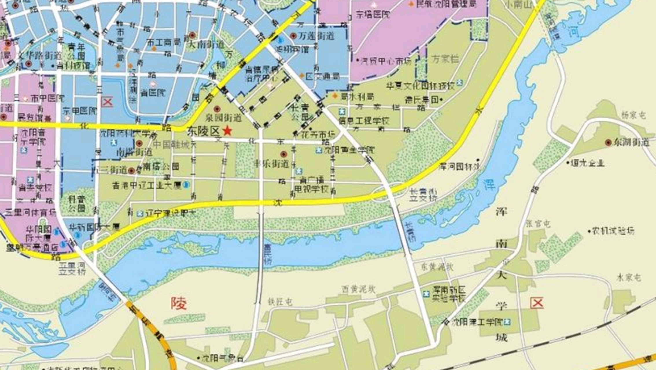 沈阳市东陵区老地图图片