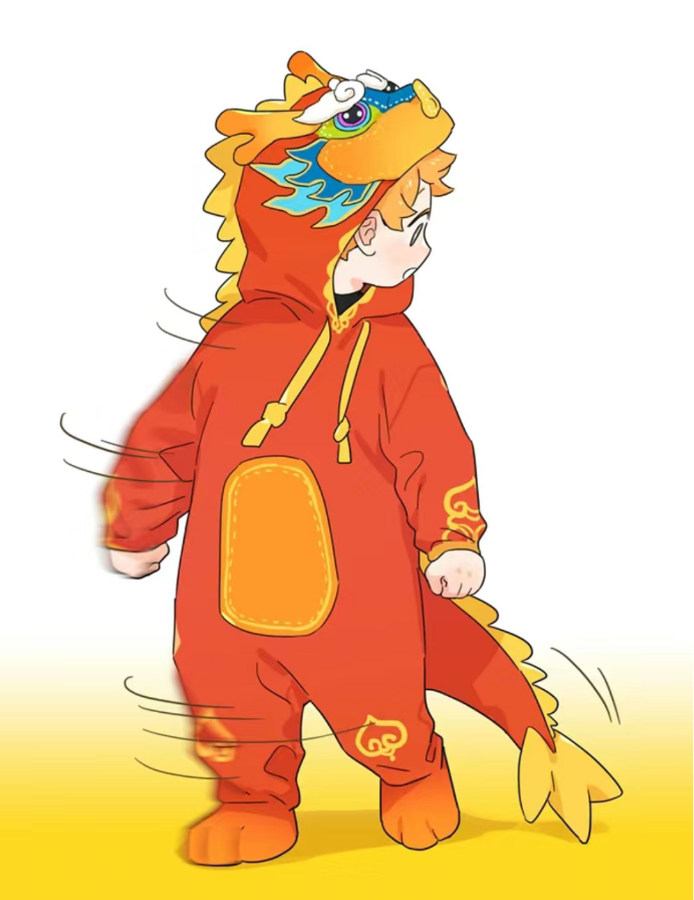 新年的好运转转转转转起来!(一)  画师:麻尾  #二次元# #漫画