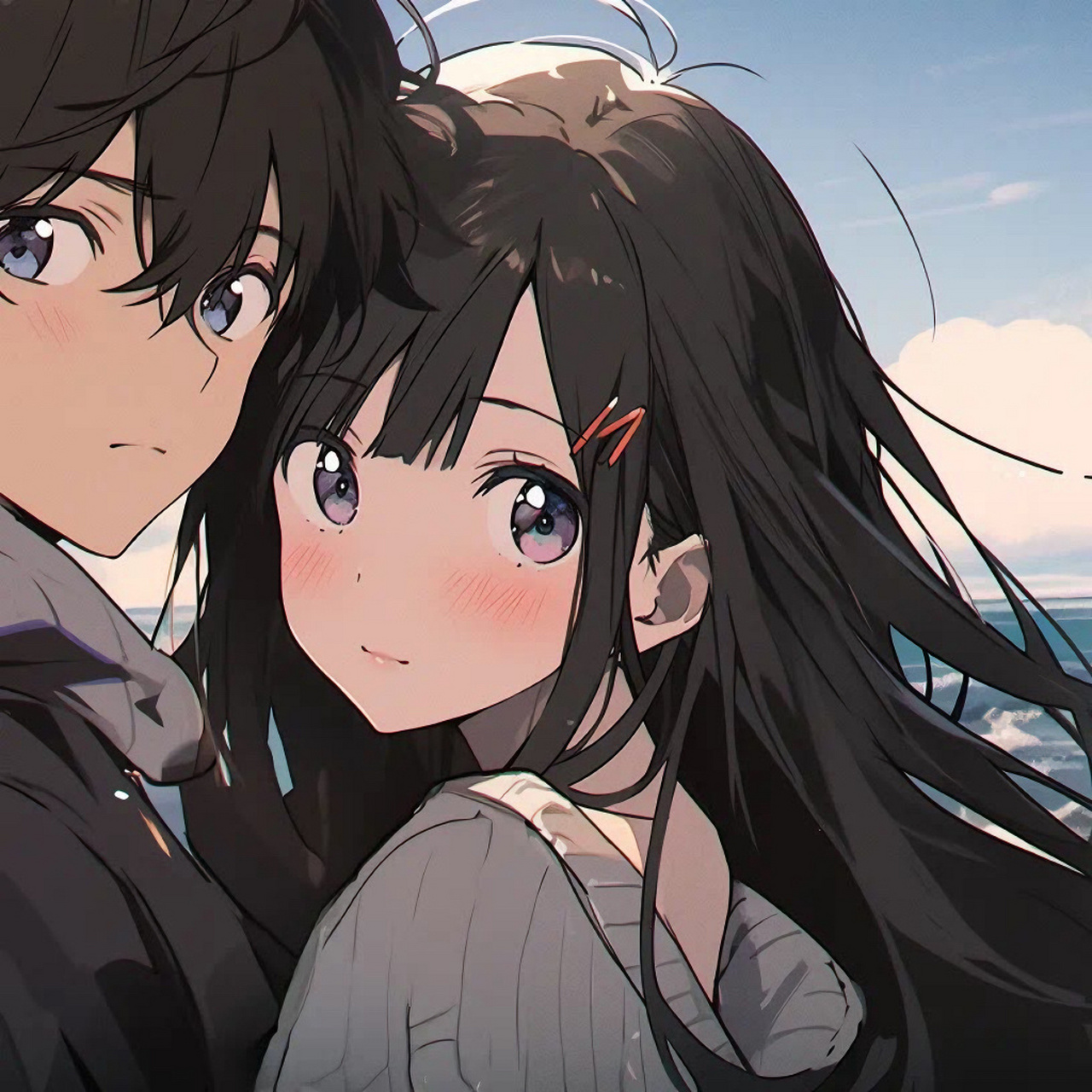 复古情侣头像 怀旧风来袭,复古动漫情侣头像,快来一起回味经典时光!