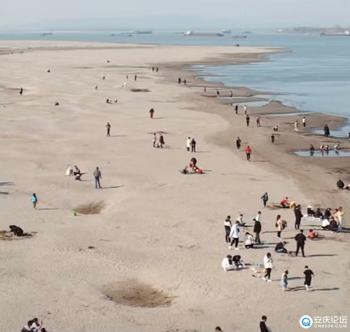 再见安庆长风沙江滩