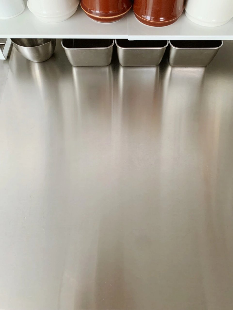 朋友说不锈钢容易留水渍,问我怎么清洁,我一般这么处理: 情况?