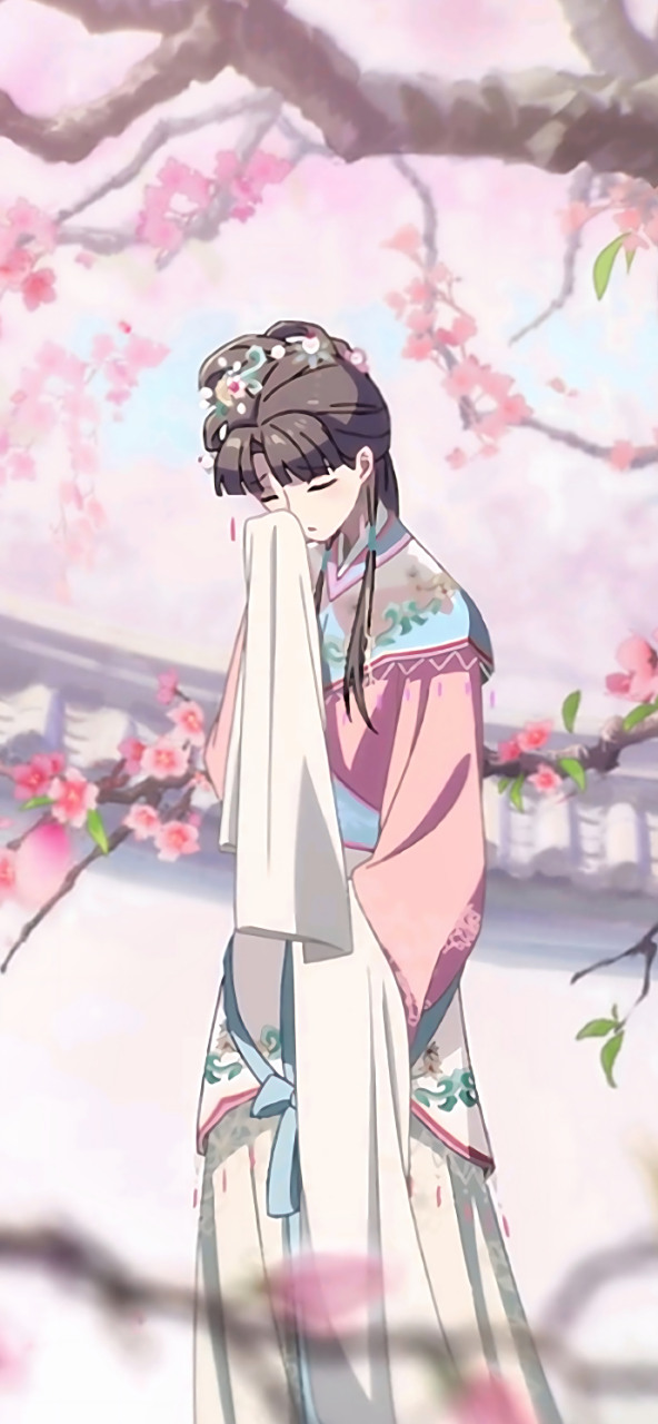 《红楼梦》高清手机壁纸⭐ 林黛玉心思细腻,喜欢伤情,总是带着淡淡