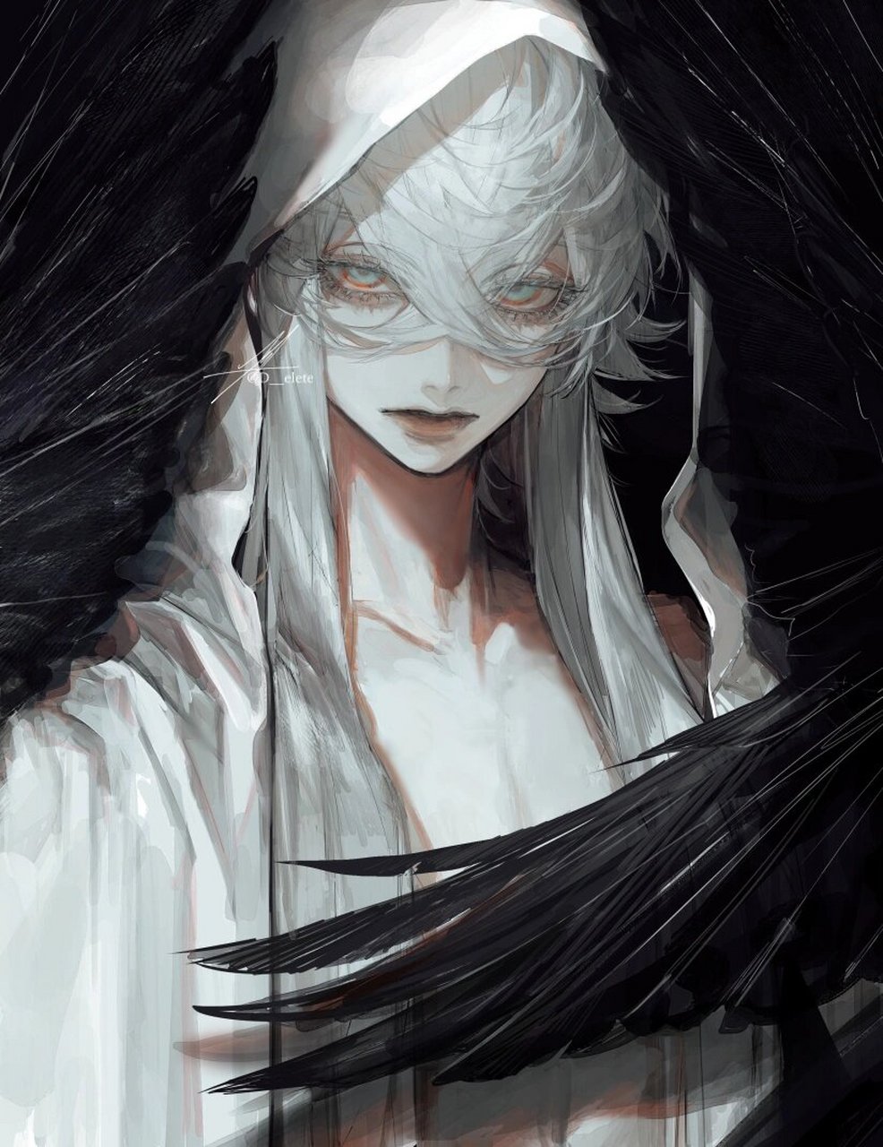 每日审美提升|画师推荐|au  画师twi:d__elete以其鲜明独特的个人风格