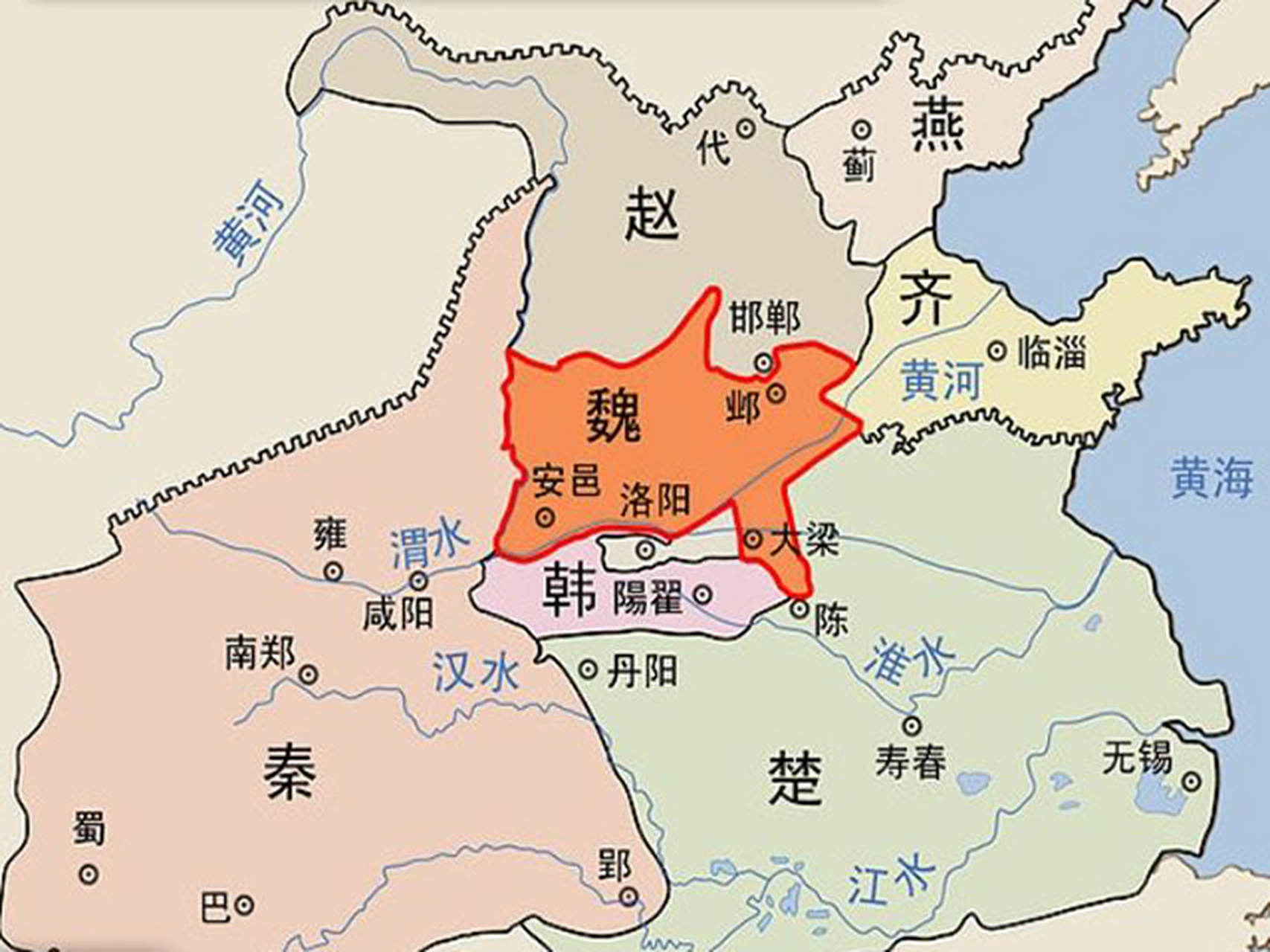 战国七雄中的魏国损失了哪些人才?  1.第一位:商鞅,2.第二位:孙膑; 3.