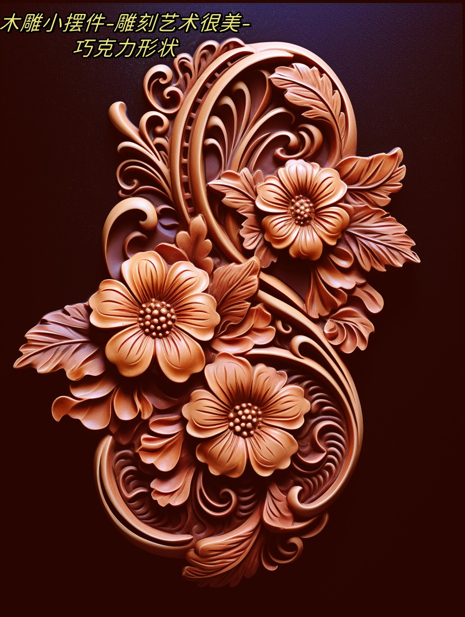 雕刻艺术很美-巧克力形状