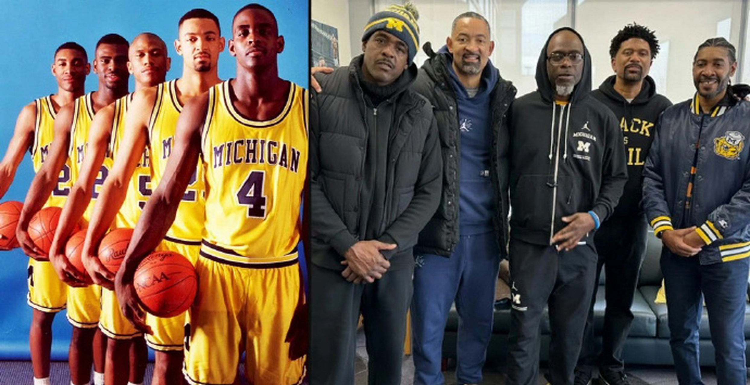 老球迷都认识的密歇根五虎! 676767[大笑]#nba吐槽大会