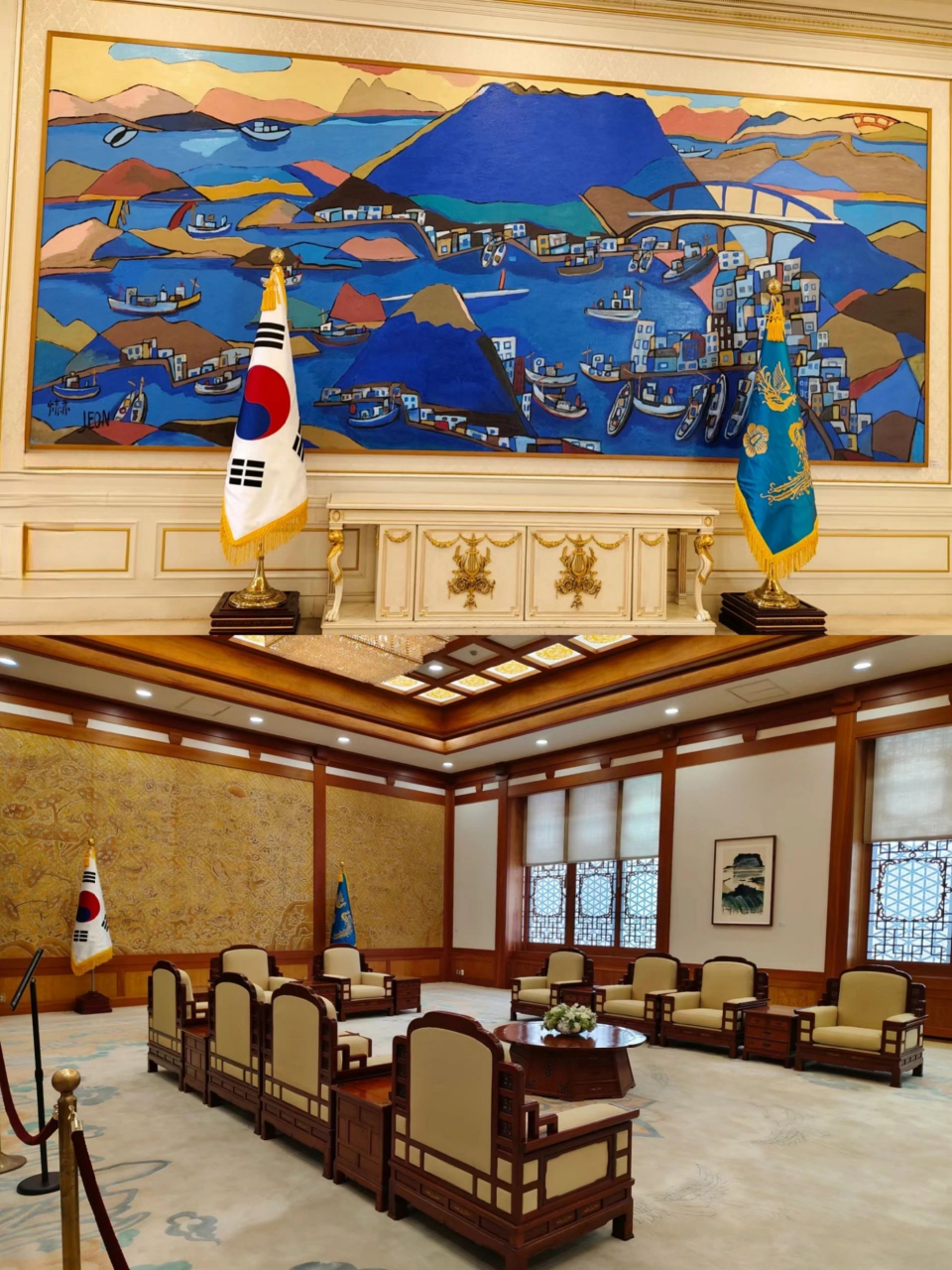 曾作为总统府邸 现如今免费开放参观 青瓦台曾作为韩国的前总统府