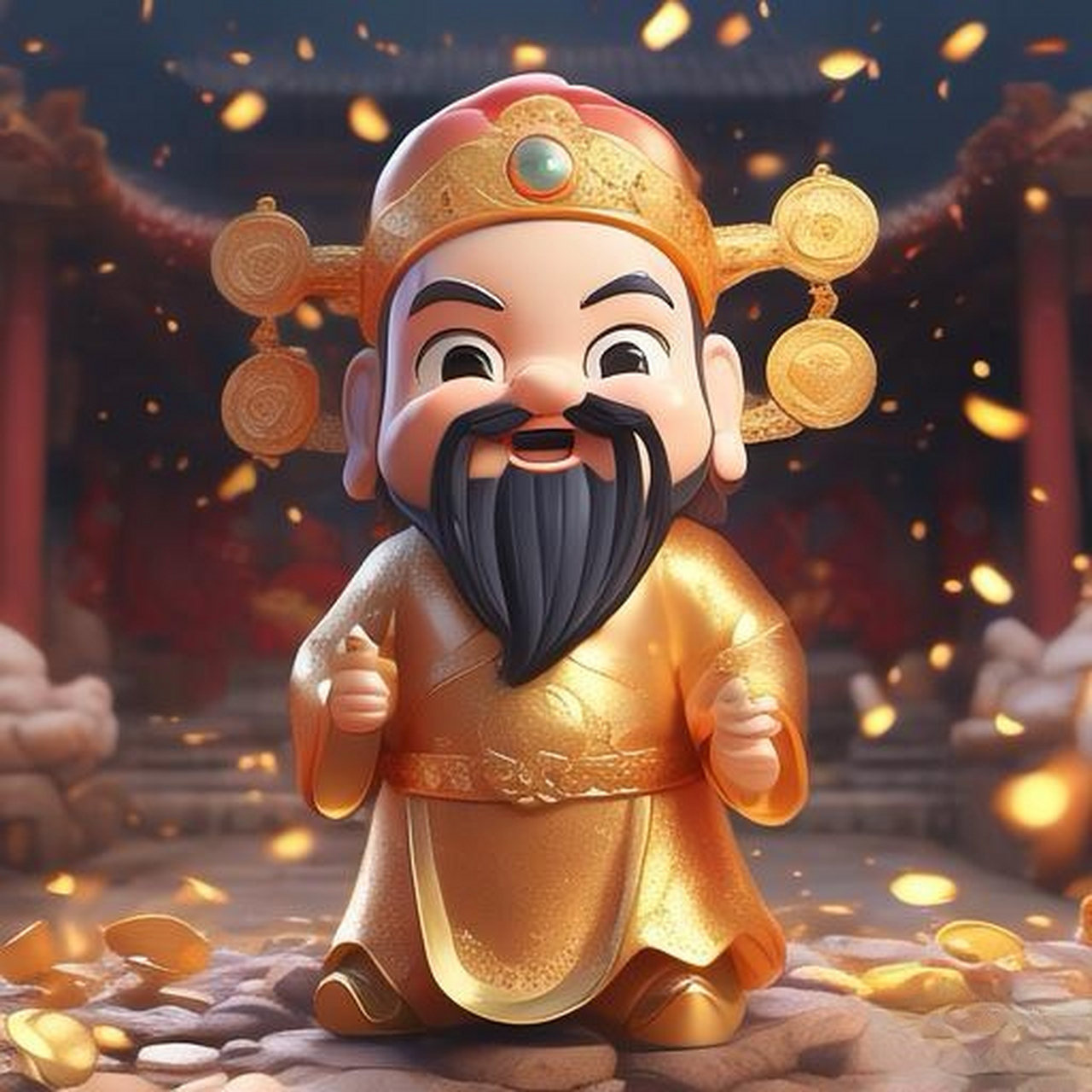 最靓头像壁纸征集赛#  谁不喜欢财神呢?还是这么萌萌的财神.财神到!