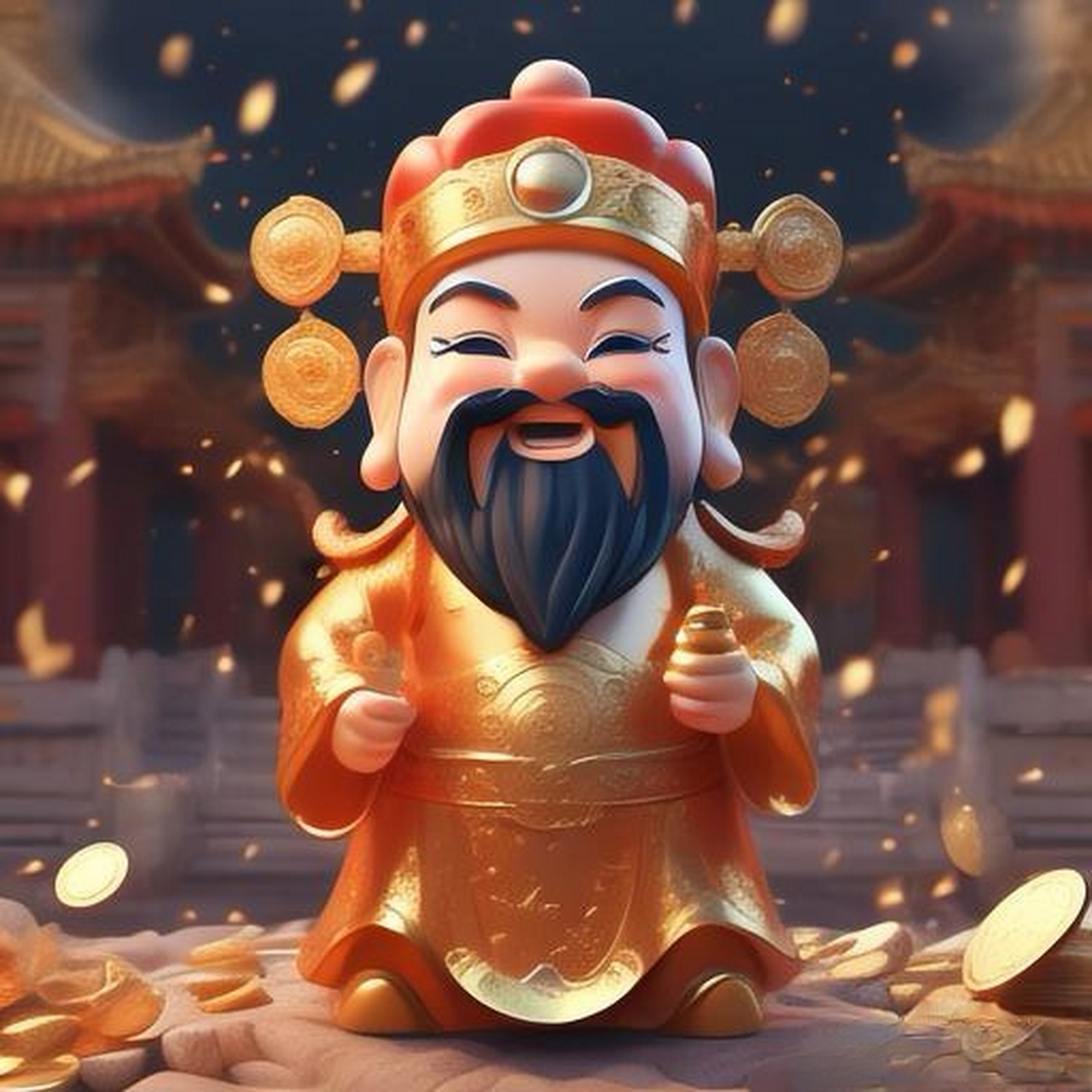 最靓头像壁纸征集赛#  谁不喜欢财神呢?还是这么萌萌的财神.财神到!