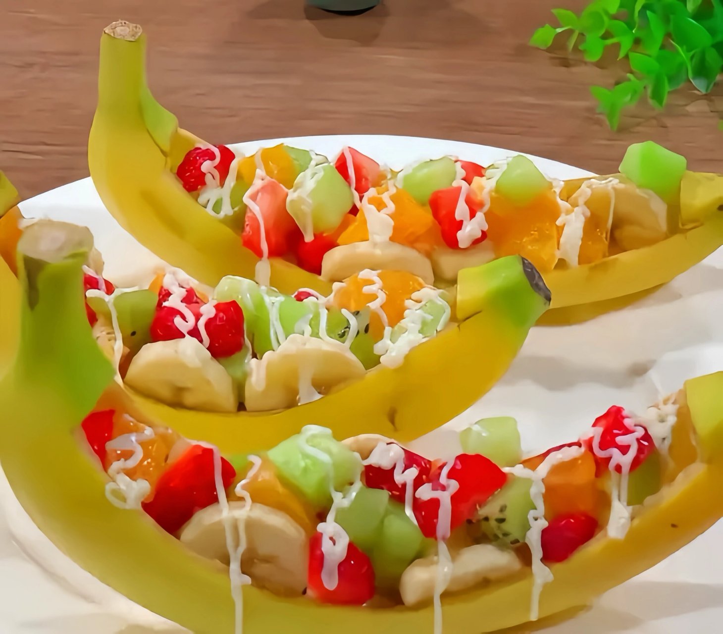 龙菜贺新春# 香蕉船水果拼盘 | 一帆风顺!