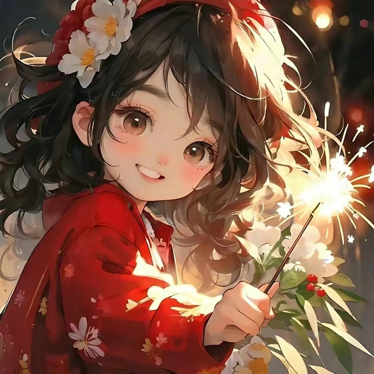 新年头像,新年和红色最搭,就要红红火火 #跨年创作挑战赛