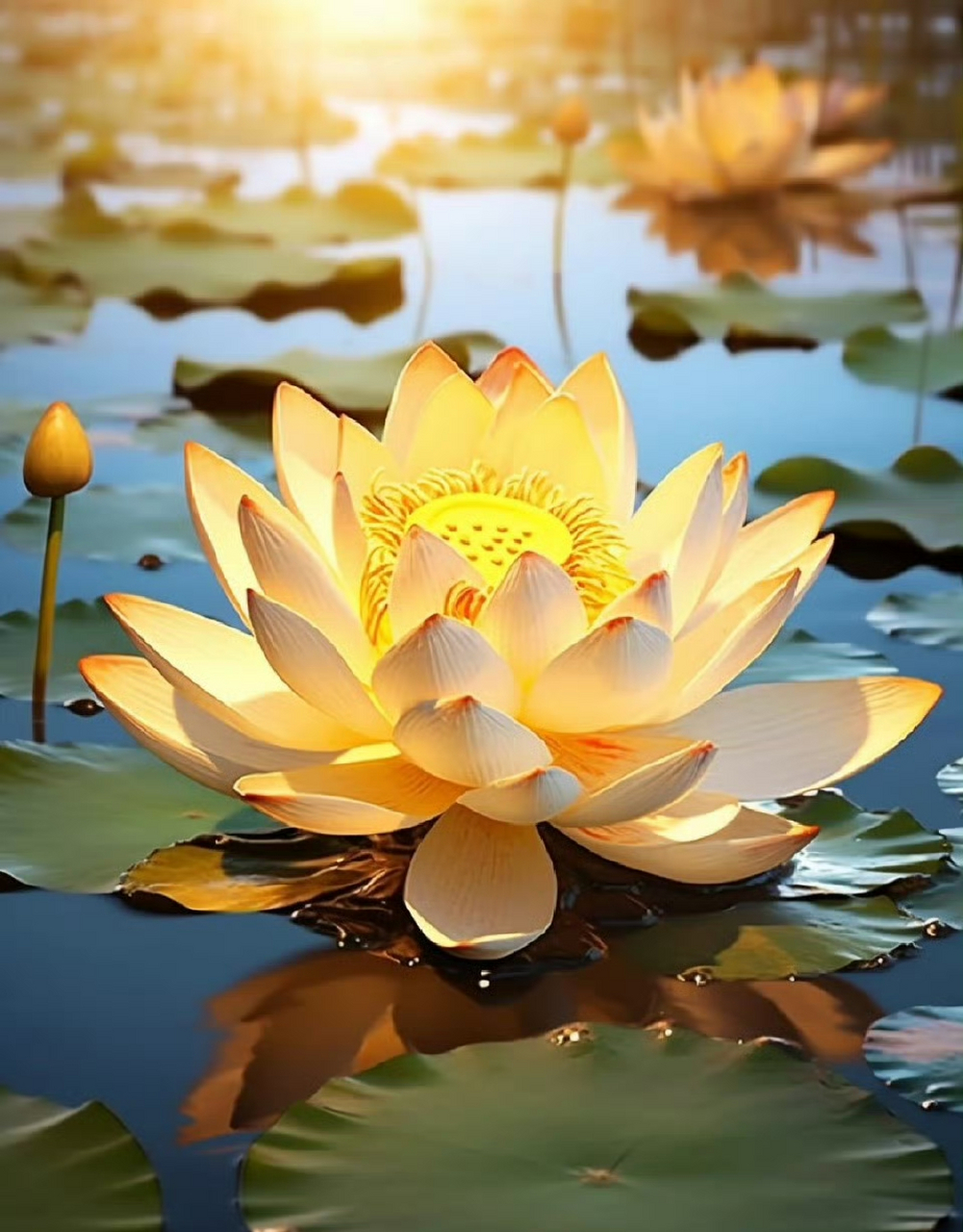 金莲花开好运连连 ,菏叶莲莲,莲莲如意 莲莲好运.