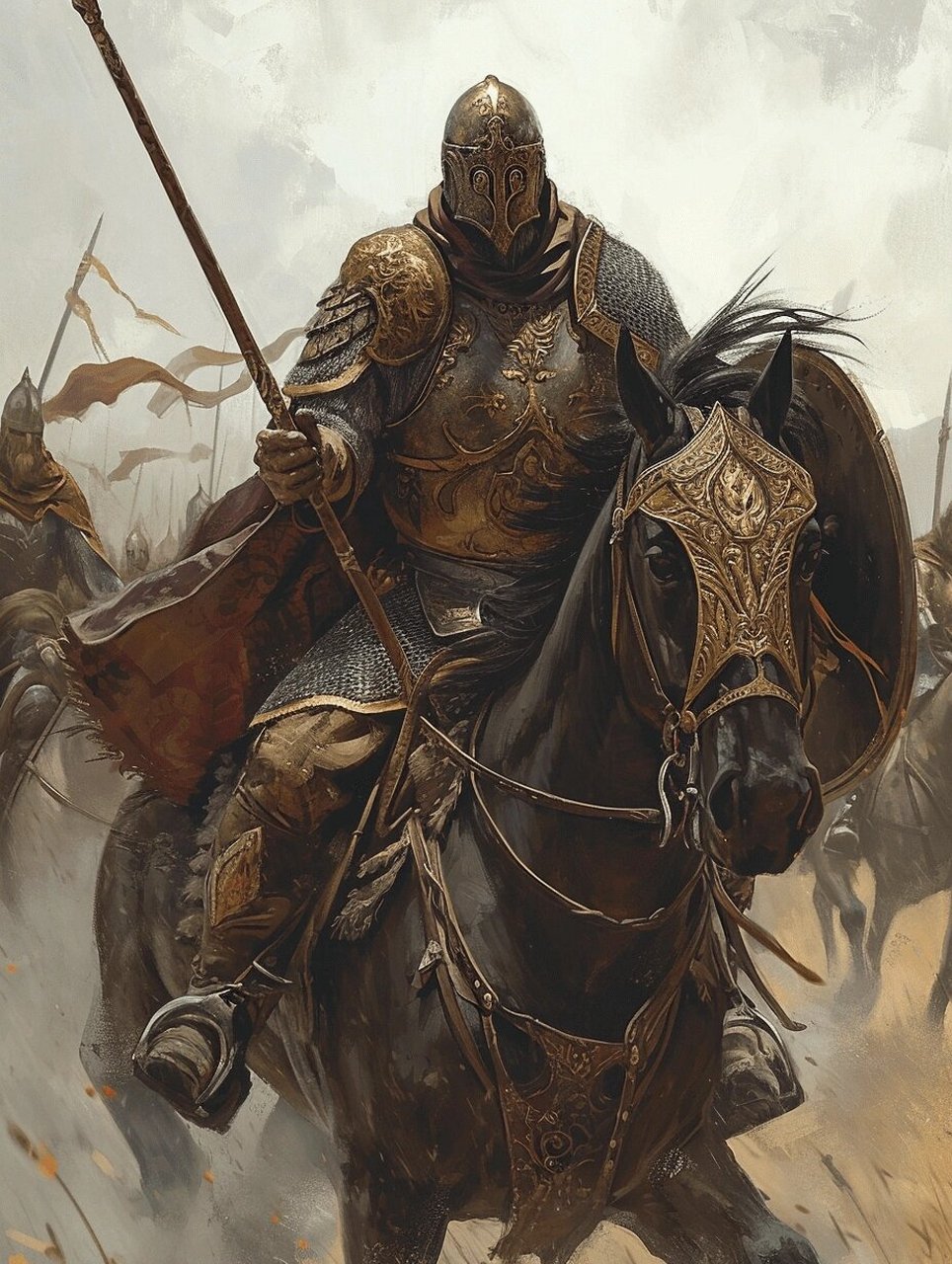 洛汗骑士  夜阑卧听风吹雨,铁马冰河入梦来.