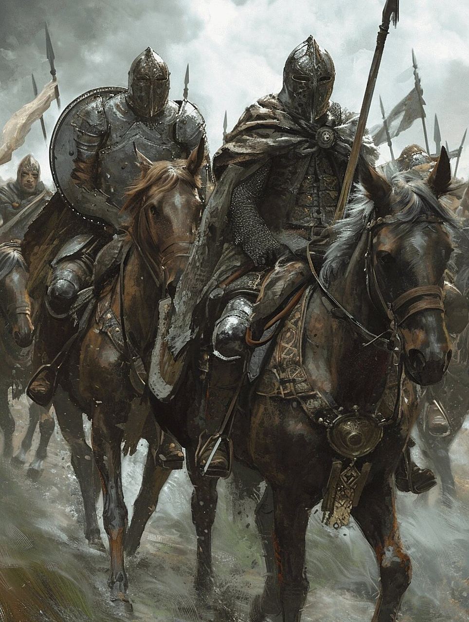 洛汗骑士  夜阑卧听风吹雨,铁马冰河入梦来.