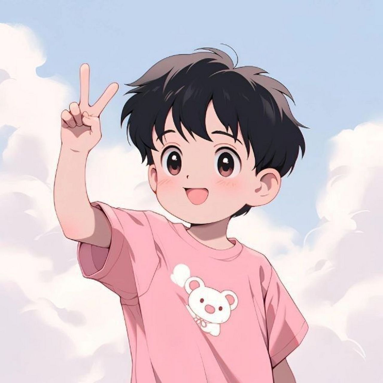 可爱男孩卡通动漫头像 (72610864610872)  属于男生的
