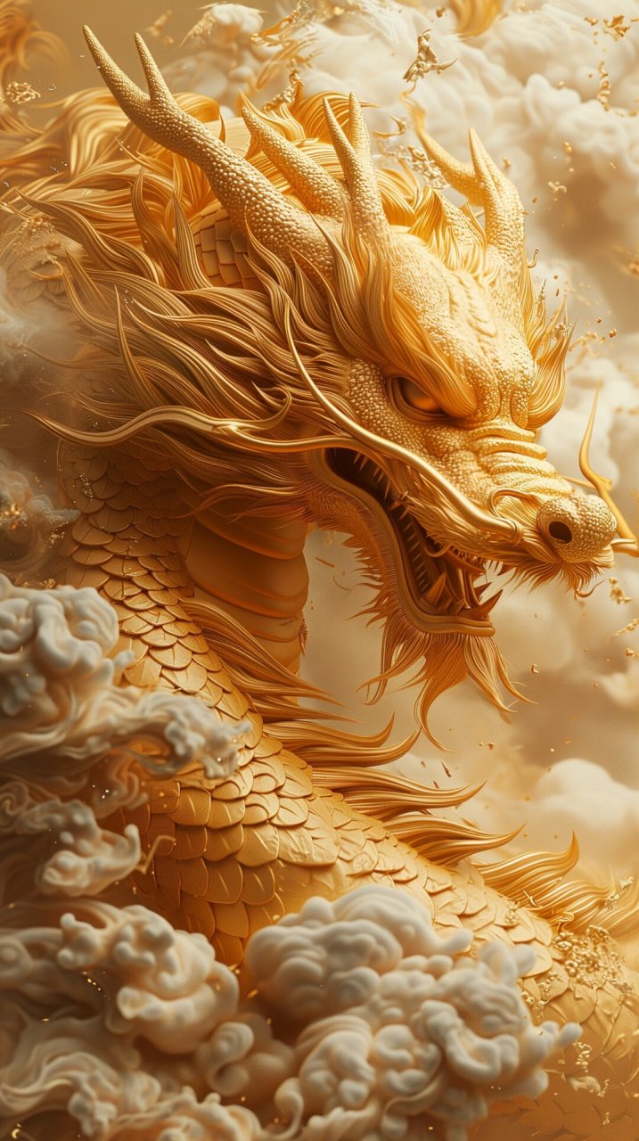 快来拿关键词|金龍|十二生肖     在云海中,一条