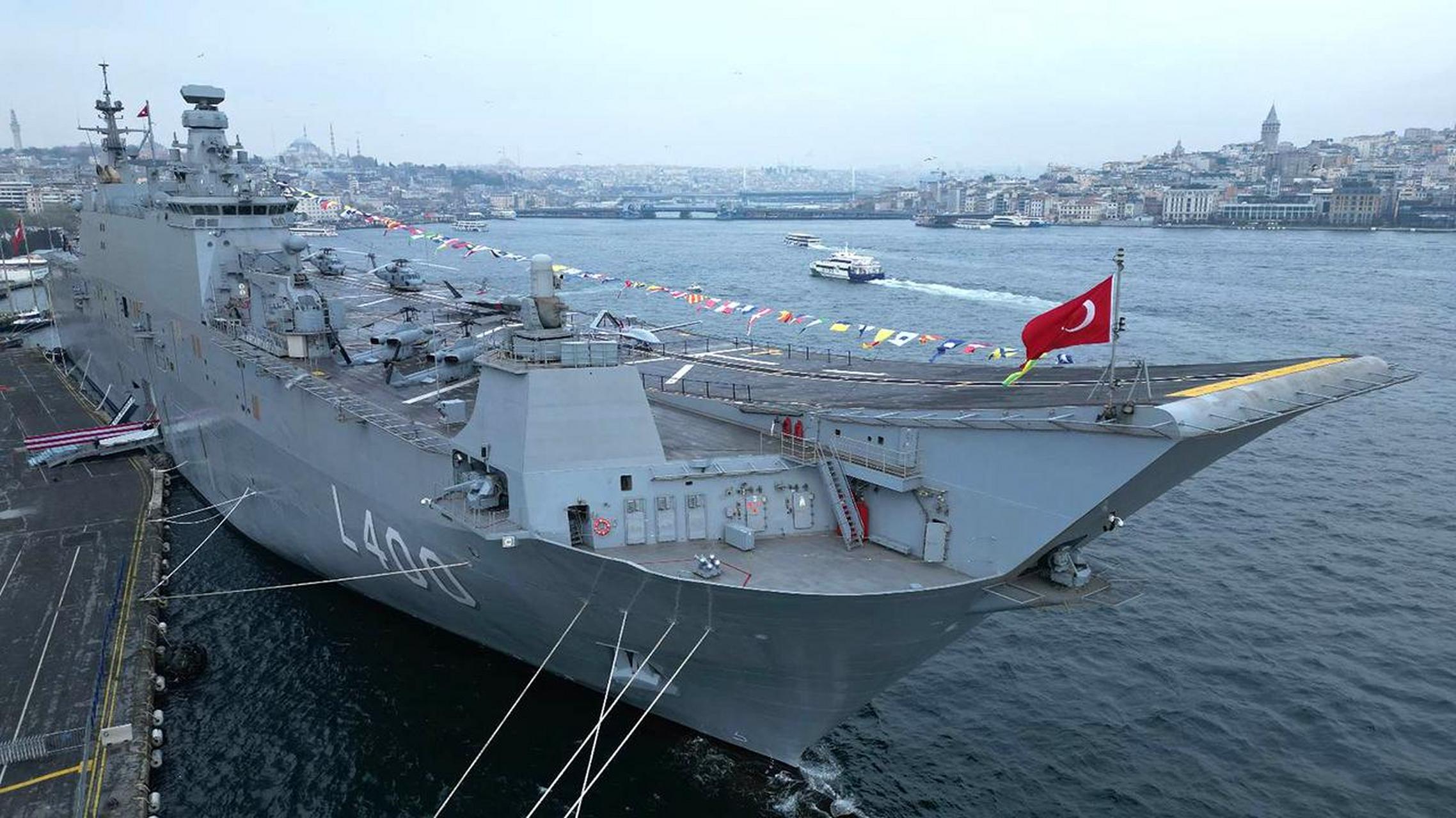 土耳其 tcg anadolu 航空母舰: 我很高兴看到这艘多功能航母的信息,它